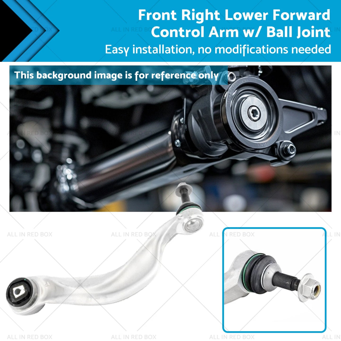 Front RH Lower Control Arm w/Ball Joint for BMW 528i 650i 750i (2006-2016)