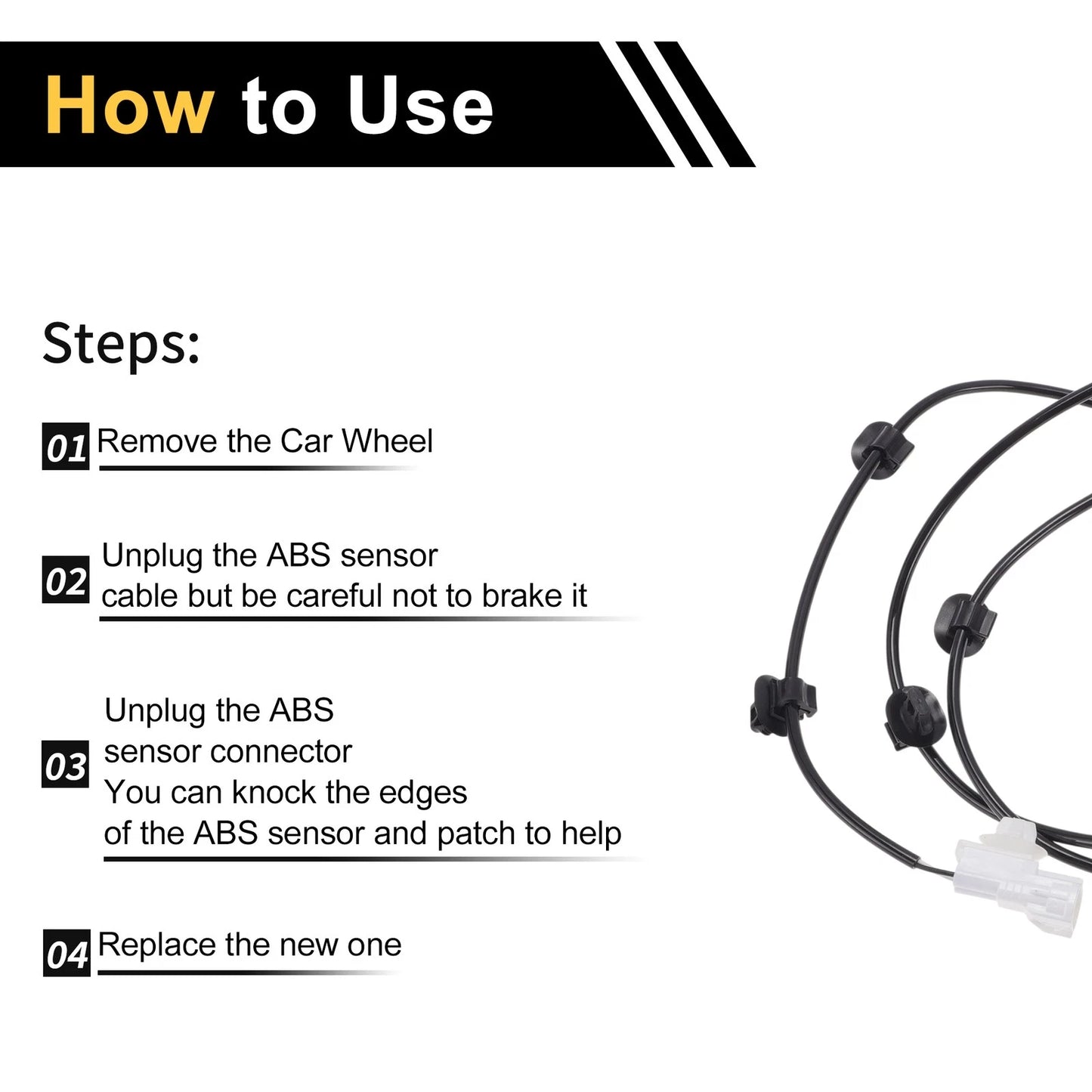 ABS Wheel Speed Sensor for Toyota Hilux (2015-2021) 1 x Right Front