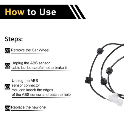 ABS Wheel Speed Sensor for Toyota Hilux (2015-2021) 1 x Right Front