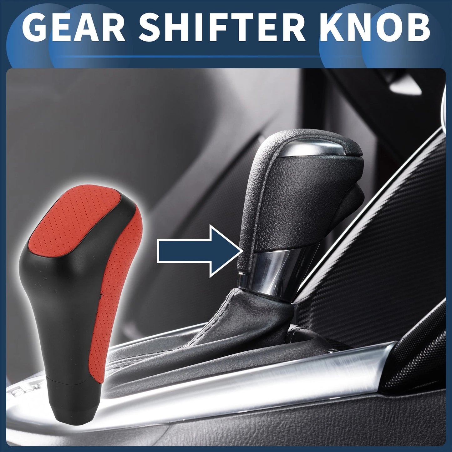 Automatic Gear Shift Knob for Toyota 4Runner 2012-2021 Black Red