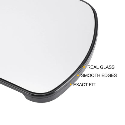 Left Side White Mirror Glass w/ Back Non-heated for Peugeot 207 308 (2006-2014)