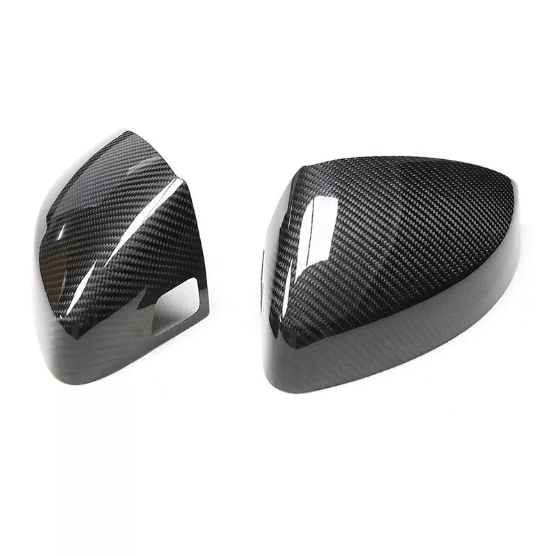 Dry Carbon Fiber Add-on Side Mirror Cover for Audi TT R8 16+ w/ Lane Assist