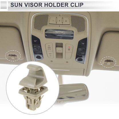 Sun Visor Holder Clip for Toyota Camry Highlander Corolla (2002-2023) Beige