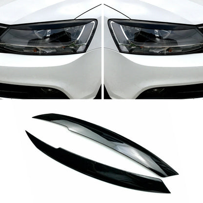 2 x Headlight Eyelid Covers for VW Jetta MK6, Sagitar (2010-2018)
