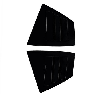 Black Rear Quarter Window Louvers for Subaru WRX STI (2014-2021)