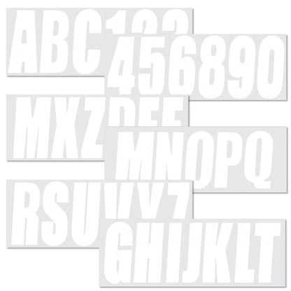 Custom Boat Registration Numbers Decals 4 Sets A-Z & 0-9 for All Boats