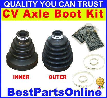 CV Axle Boot Kit Inner & Outer for Honda Civic (2001–2005)