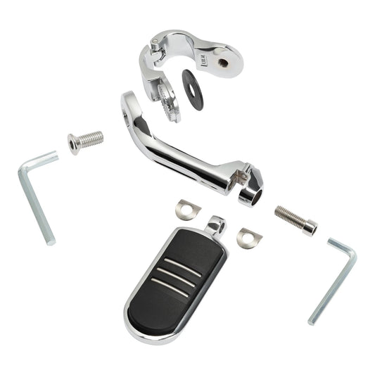 1 1/4" Long Angled Foot Pegs for Harley