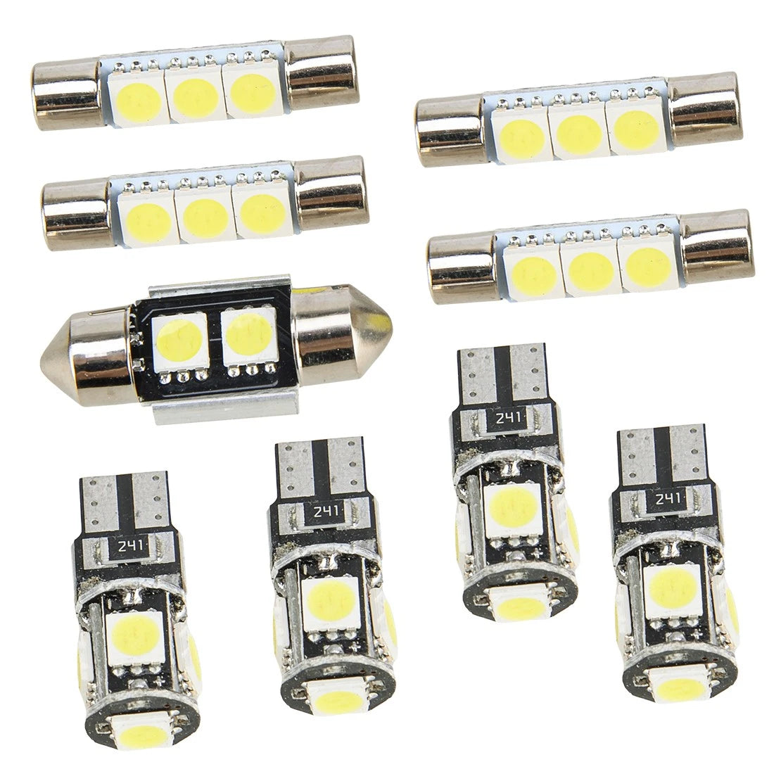 9x White LED Interior Light Bulbs for Toyota Tacoma (2016-2022)
