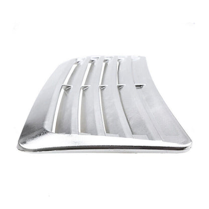 Universal Silver Air Flow Intake Scoop for Car Hood Trim