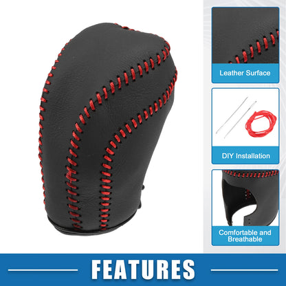 Car Gear Shifting Knob Cover for Toyota Camry (2018-2023) Black Red