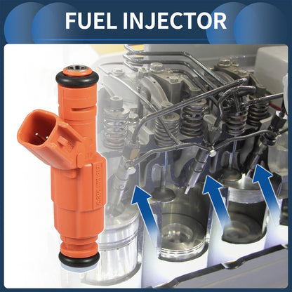 Fuel Injector 6.8L Orange 2 x for Ford F-250 (1999-2004)