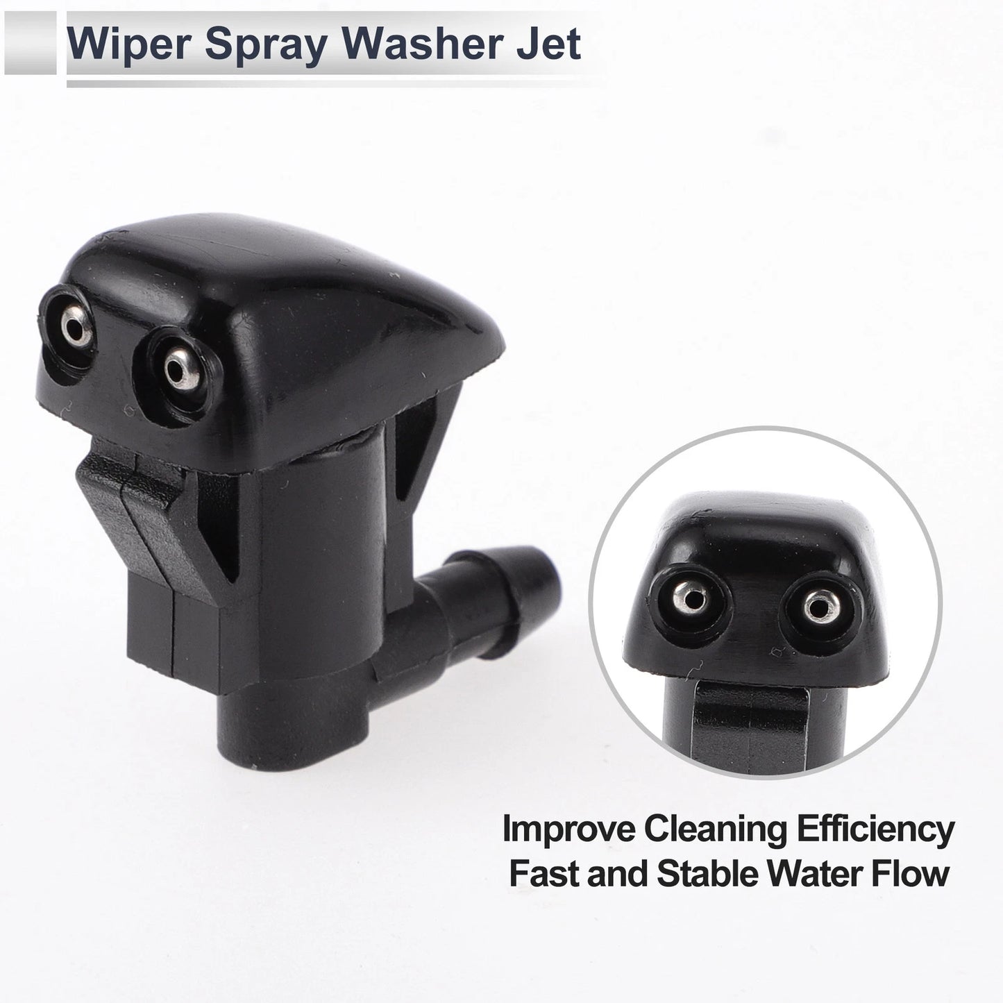6 x Washer Nozzles & Hose Connectors for Toyota