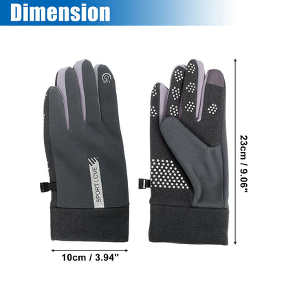 Pair Riding Warm Gloves Liners Deep Gray for Motorcycle Cycling Sporting