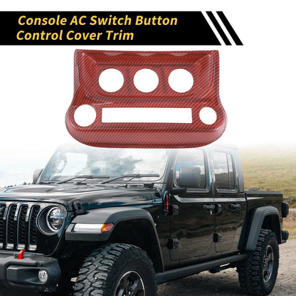 AC Switch Button Control Cover Trim for Jeep Wrangler JK JKU (2011-2017) Red