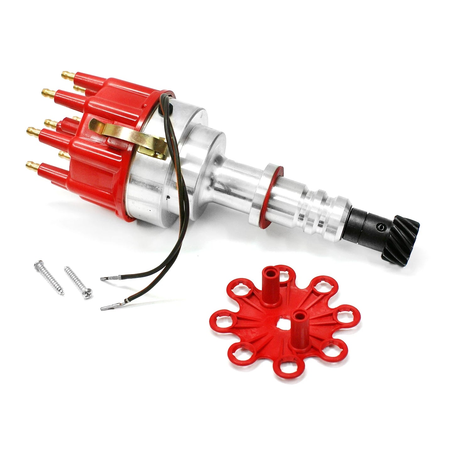 Billet Aluminum Distributor - Red Cap for Holden 253 304 308