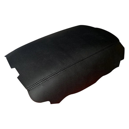 Center Console Lid Armrest Cover Skin Leather Black for Acura TSX (2009-2014)