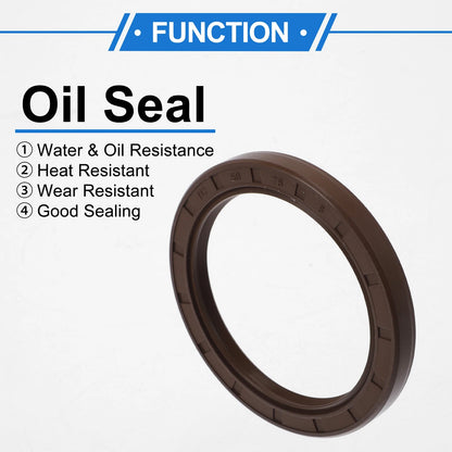 Oil Seal 58x75x8mm Seal Ring Rotary Shaft Seal FKM Rubber 2 x