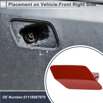Front Right Bumper Headlight Washer Nozzle Cover for BMW 320i (2012-2013)
