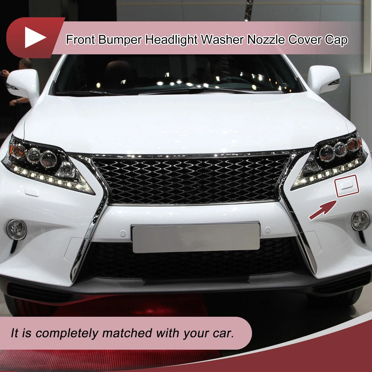 Front Left Washer Nozzle Cover for Lexus RX350 (2016-2019) - Unpainted 1 x Cap
