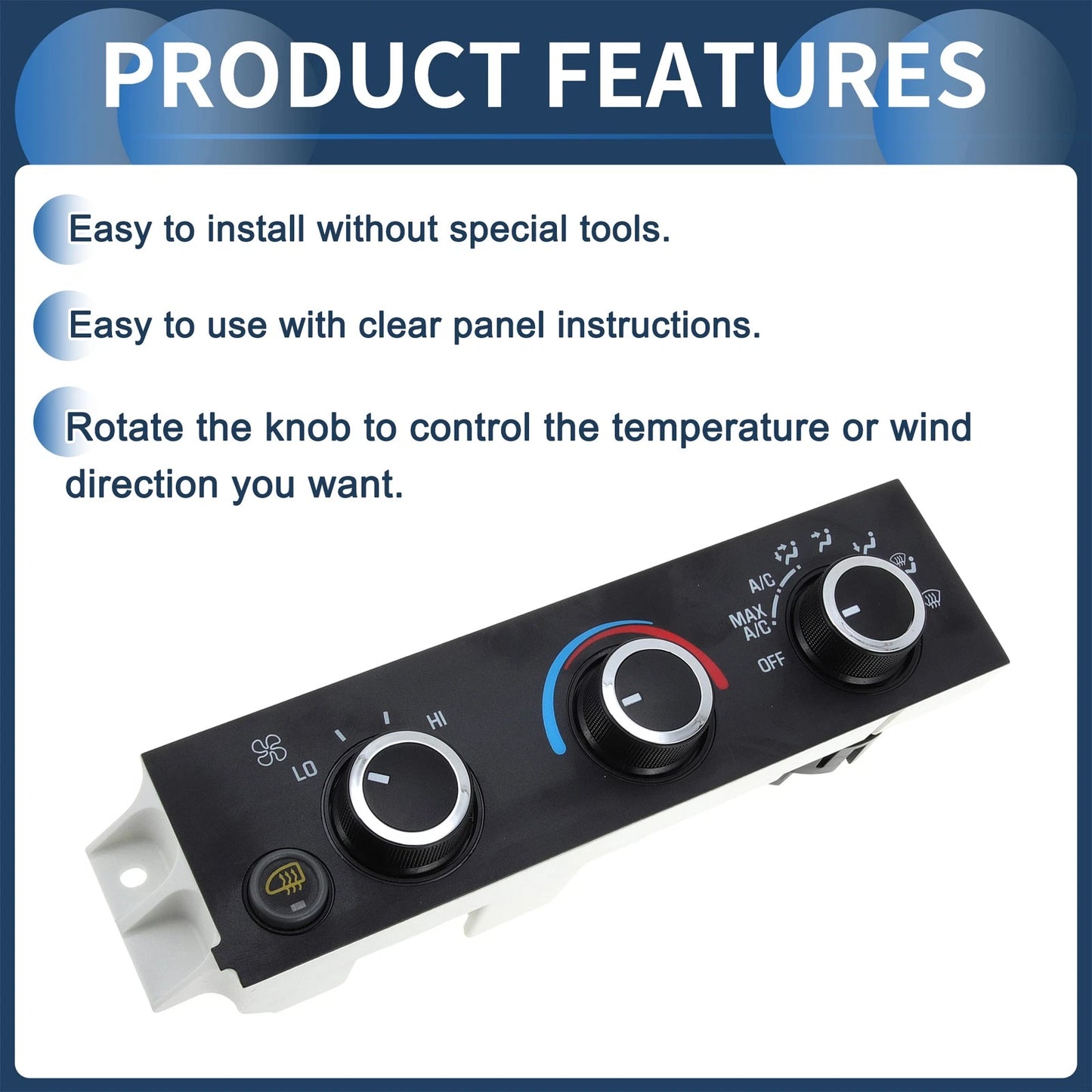 Climate Control Module for Chevrolet Express 1500-2500 (2001-2014)