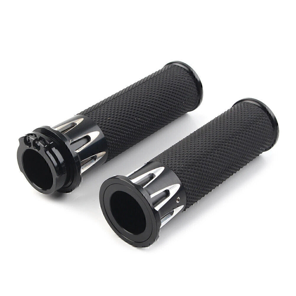 Black Handle Bar Hand Grips for Harley Sportster XL883 XL1200 (2004-2023)