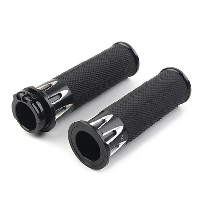 Black Handle Bar Hand Grips for Harley Sportster XL883 XL1200 (2004-2023)