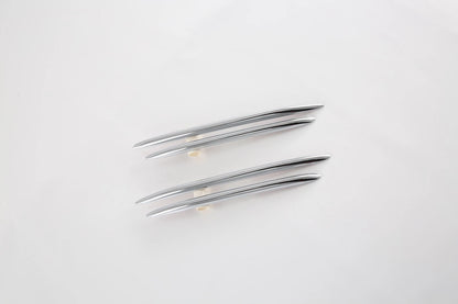 Chrome Front Fog Light Grilles Covers for 2022-2023 Benz C Class Sedan W206