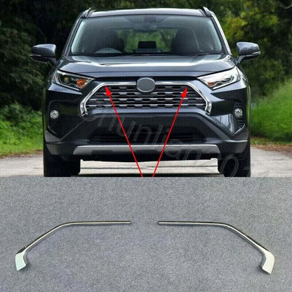 ABS Chrome Front Grill Cover Trim for Toyota RAV4 (2019-2023)
