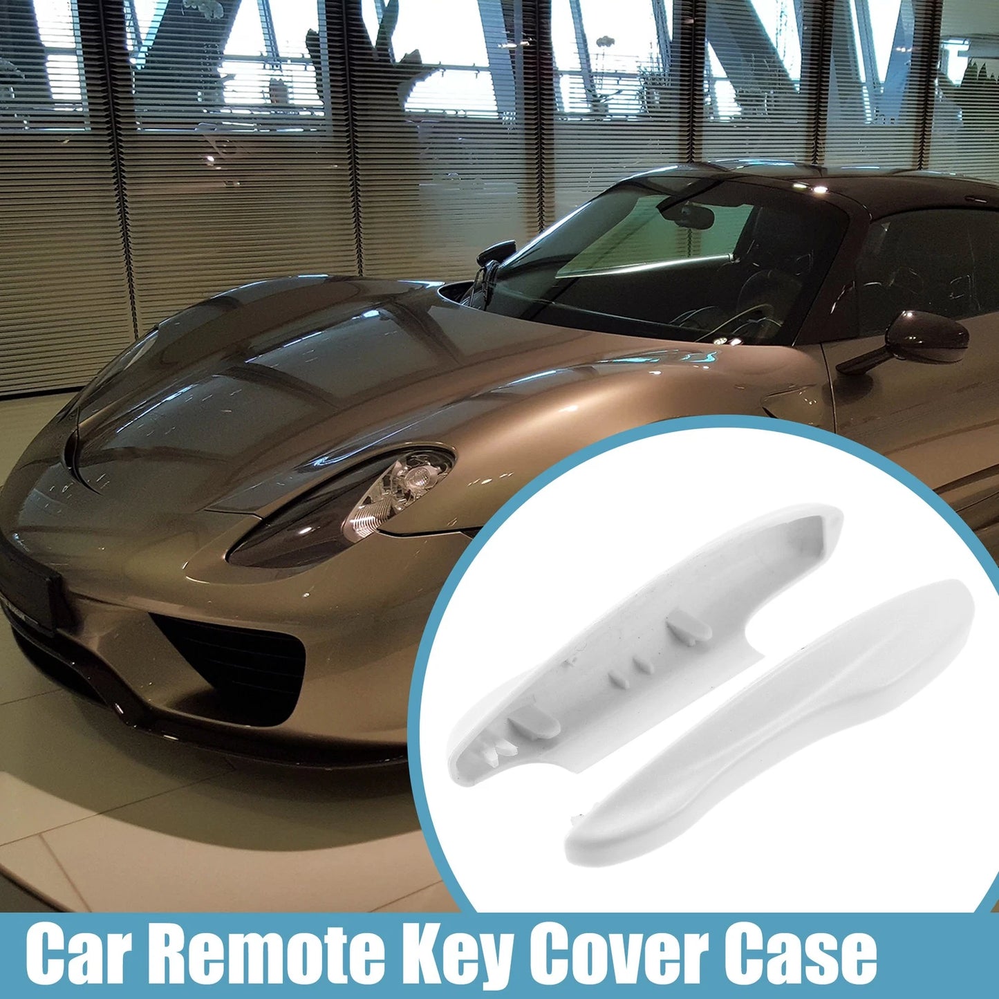 Side Cover Case Set for Porsche Taycan 911 White (2020 - 2021)