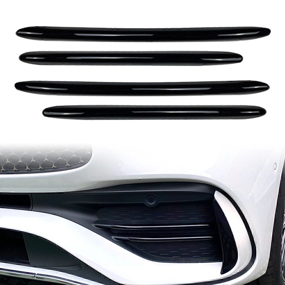 4 x ABS Front Bumper Splitter Fins for Mercedes Benz C-Class (2022-2023)