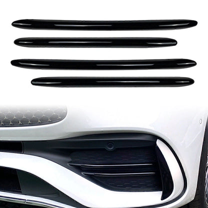 4 x ABS Front Bumper Splitter Fins for Mercedes Benz C-Class (2022-2023)