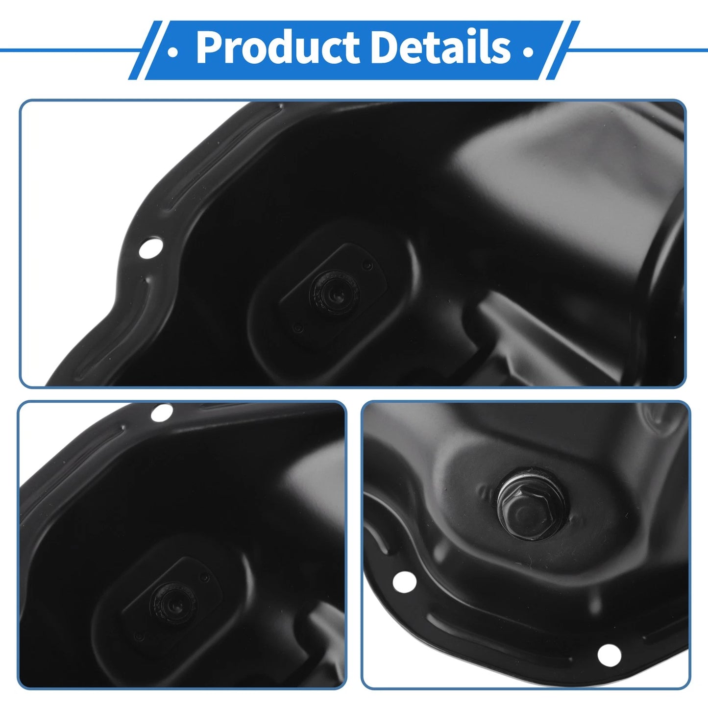 Engine Oil Pan for Nissan Maxima 2008-2018 V6 3.5L Aluminum Alloy Black
