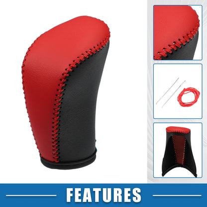 Gear Shift Lever Cover Trim for Nissan Altima Armada Sentra (20-23) Black Red