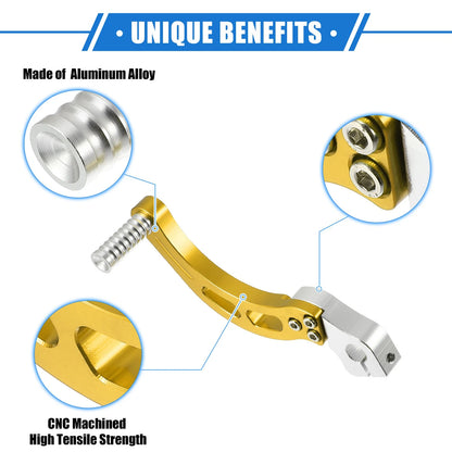 Gear Shifter Lever / Universal / for Motorcycle 50cc-250cc ATV Folding Gold Tone