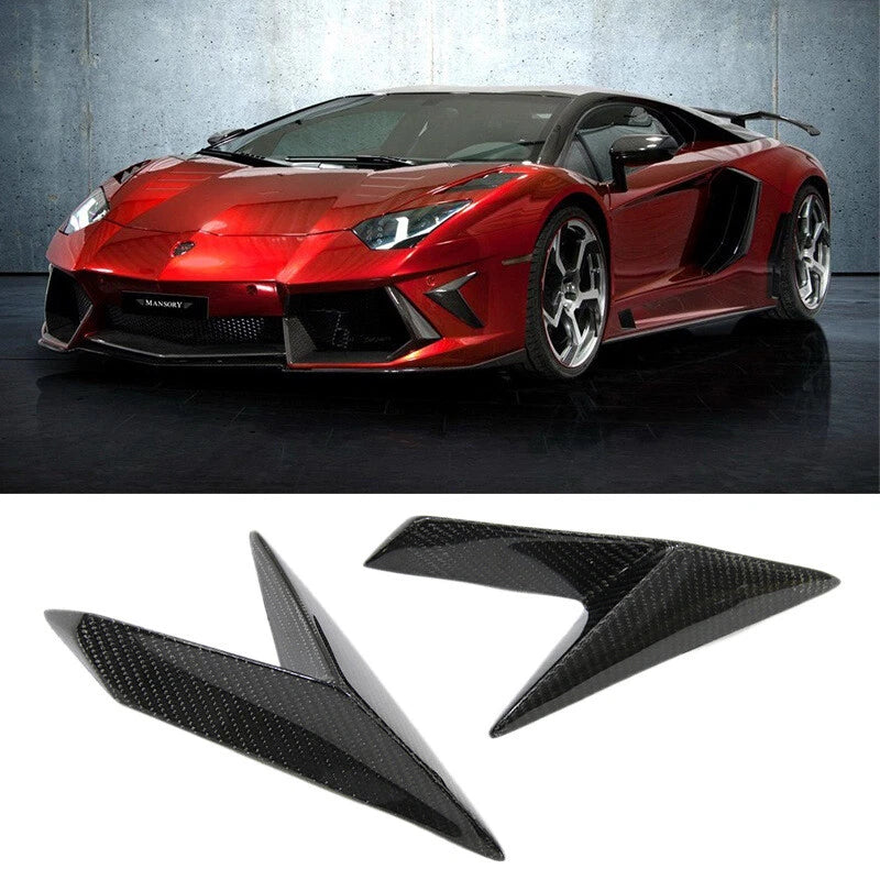Carbon Fiber Side Bumper Fender Cover Trim For Lamborghini Aventador LP700