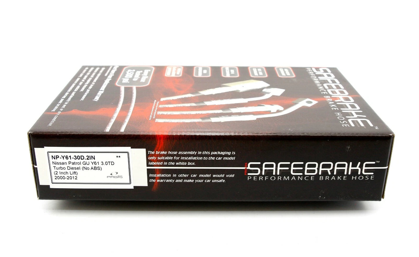 Brake Line Kit for Patrol Y61 GU 3.0TD (No ABS, 2 Inch Lift) (2000-2012)