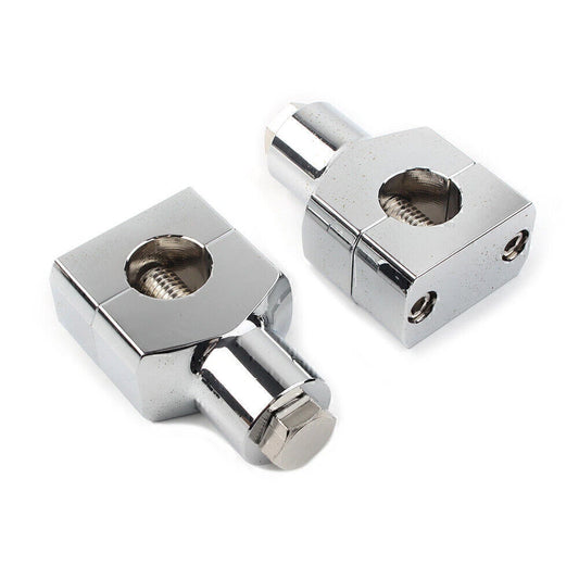 1" Motorcycle Handlebar Risers Clamp Mounts for Harley Fatboy