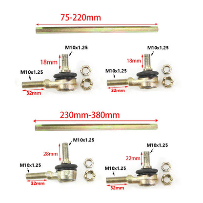 31cm M10 Ball Joiner Bolt Tie Rod for 50cc 70cc 110cc Quad Dirt Bike ATV Go Kart