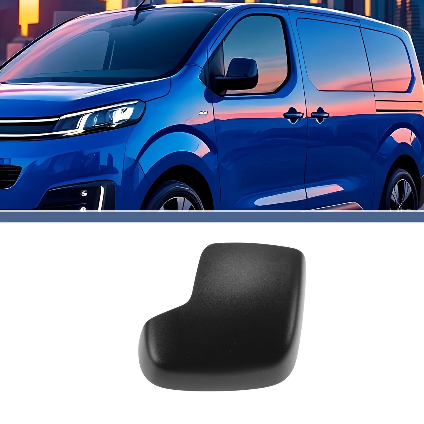 Left Passenger Side Mirror Cover for Citroen Nemo (2008-2018)