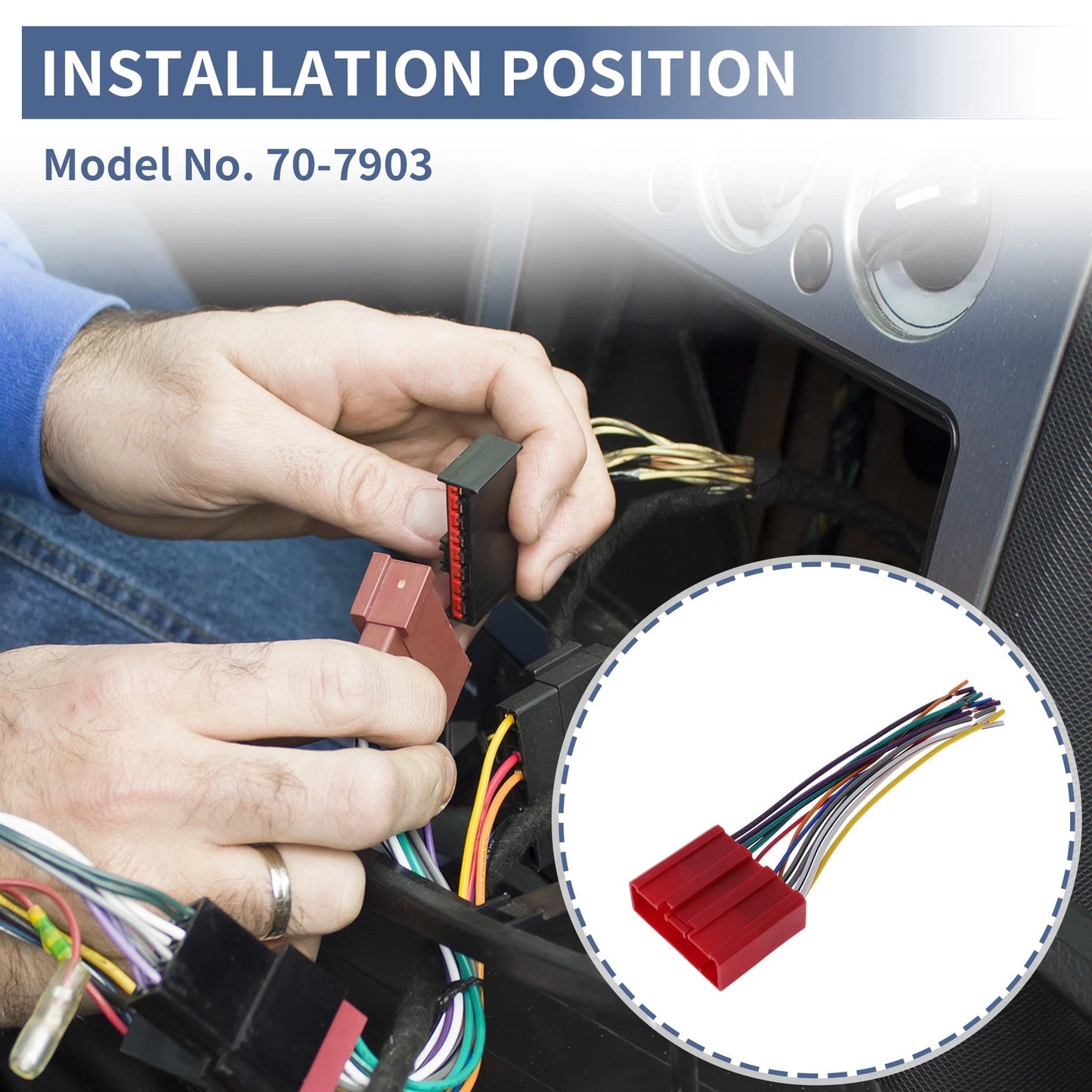 Car Stereo CD Player Wiring Harness for Mazda 2 (2011-2014)