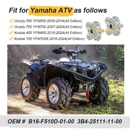 Front & Rear Wheel Hub for Yamaha Kodiak 450 700 Grizzly 550 700