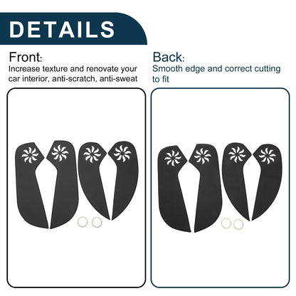 Anti Kick Pad Sticker Protector for Chevrolet Cruze Black (2011-2015)