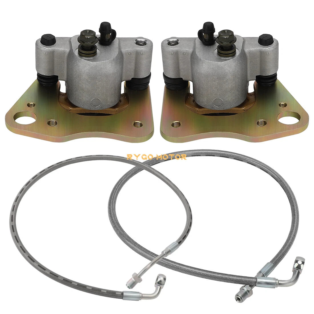 Front Brake Calipers & Hose Lines for Polaris Sportsman 500 570 700 800 450 ATV