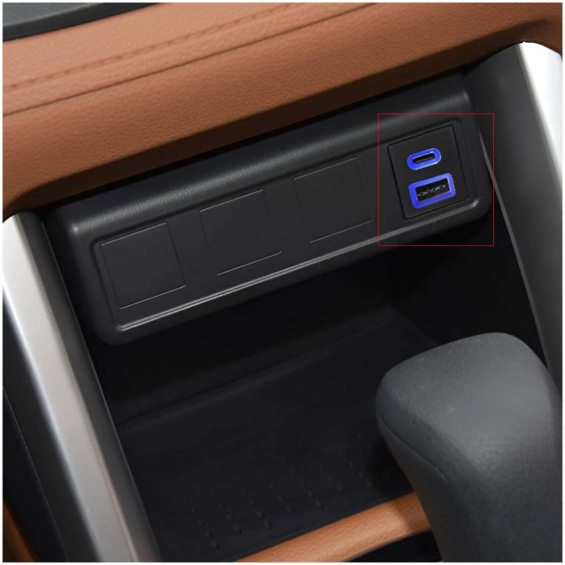 Fast Charger Dual QC3.0 + PD Socket Type C USB for Toyota RAV4, C-HR