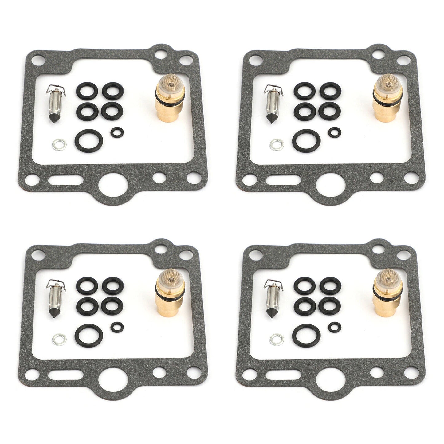 4 Sets Carburetor Repair Kit for Yamaha XJ700, XJ750, FJ1100 (1985-1990)