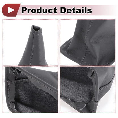 1 Pc Gear Shift Gaiter for Toyota Corolla (2001-2013) Grey Faux Leather