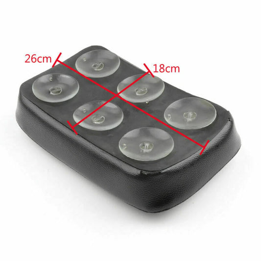 1x Rectangle Pad Seat with 6 Suction Cups for Custom Chopper Sportster (2004-2023)