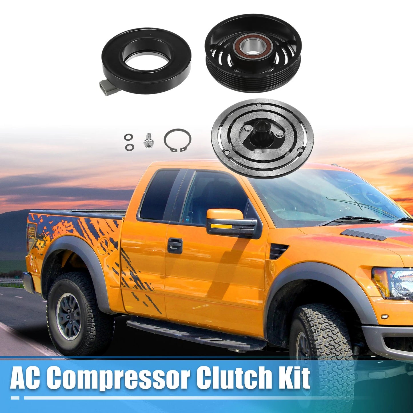 AC Compressor Clutch for Ford F-150 8Cyl 5.0L 5.8L (1990-1995)