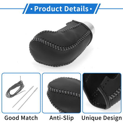 Car Gear Shift Knob Cover for Hyundai Tucson (2015-2018) - 1 Pc Black Grey